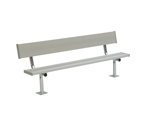 Permanent Bench With Backrest (Surface Mount) Image