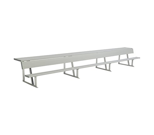 Portable Bench w Backrest & Shelf BE-DGS02100